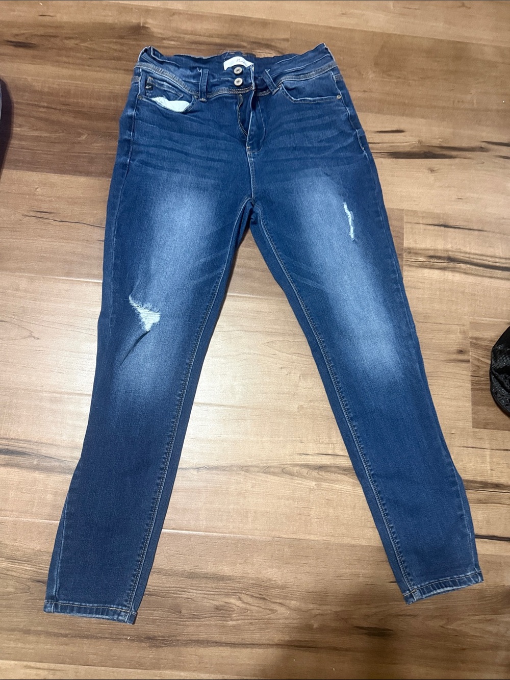 KanCan Blue Distressed Skinny Jeans